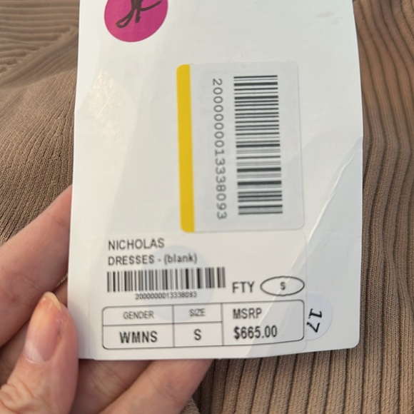 Nicholas The Lsbel long sleeve halter midi dress size small - Picture 3 of 4